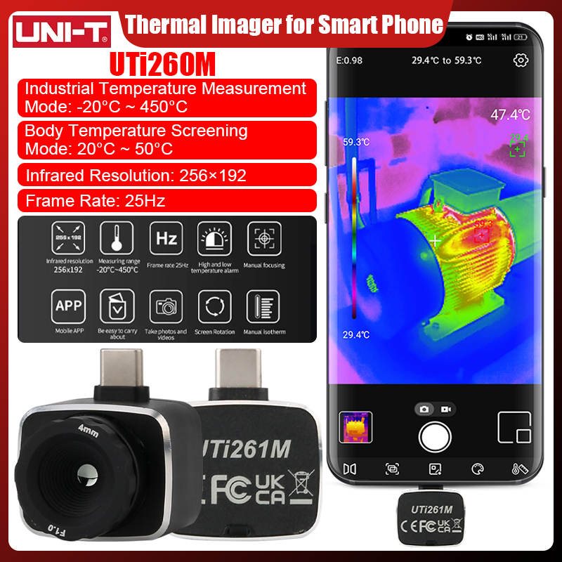Thermal Imaging Camera Pcb Repair - UNI-T UTi261M Thermal Camera 256x192 Infrared