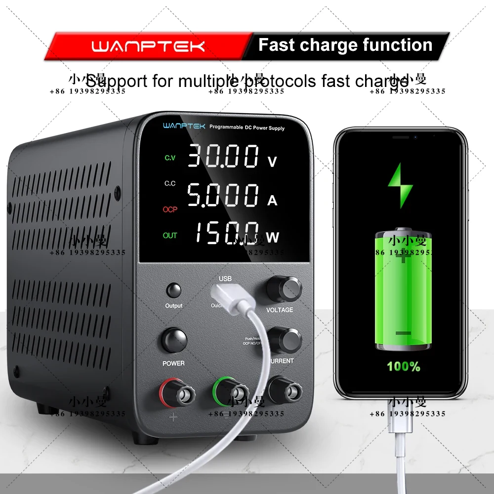 Programmable Dc Power Supply 30V 10A - Wanptek Programmable DC Power Supply WPS3010H